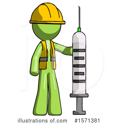 Royalty-Free (RF) Green Design Mascot Clipart Illustration by Leo Blanchette - Stock Sample #1571381
