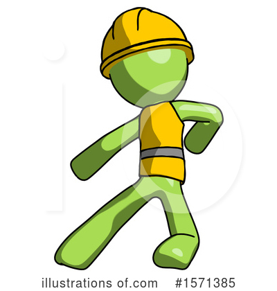 Royalty-Free (RF) Green Design Mascot Clipart Illustration by Leo Blanchette - Stock Sample #1571385