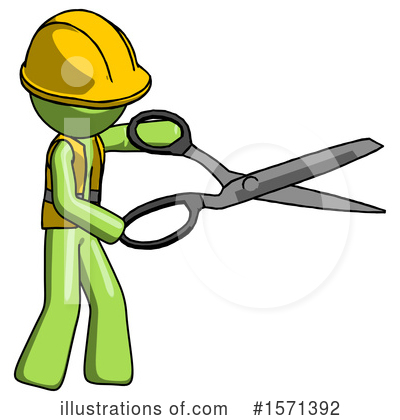 Royalty-Free (RF) Green Design Mascot Clipart Illustration by Leo Blanchette - Stock Sample #1571392