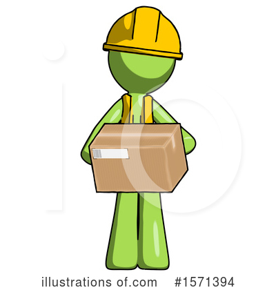 Royalty-Free (RF) Green Design Mascot Clipart Illustration by Leo Blanchette - Stock Sample #1571394
