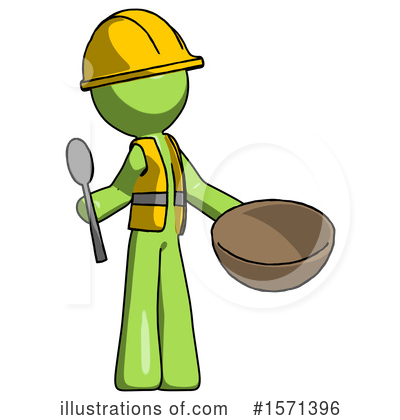 Royalty-Free (RF) Green Design Mascot Clipart Illustration by Leo Blanchette - Stock Sample #1571396