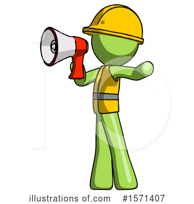 Royalty-Free (RF) Green Design Mascot Clipart Illustration by Leo Blanchette - Stock Sample #1571407