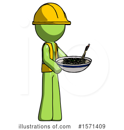 Royalty-Free (RF) Green Design Mascot Clipart Illustration by Leo Blanchette - Stock Sample #1571409