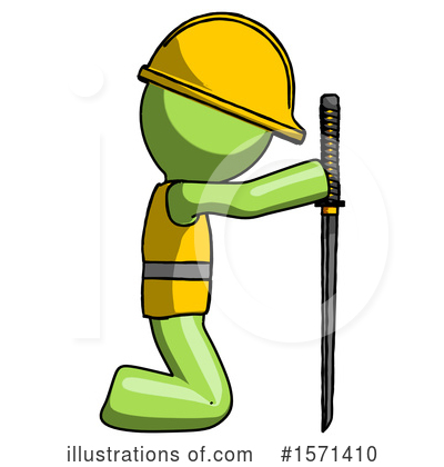 Royalty-Free (RF) Green Design Mascot Clipart Illustration by Leo Blanchette - Stock Sample #1571410
