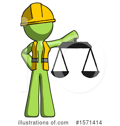 Royalty-Free (RF) Green Design Mascot Clipart Illustration by Leo Blanchette - Stock Sample #1571414