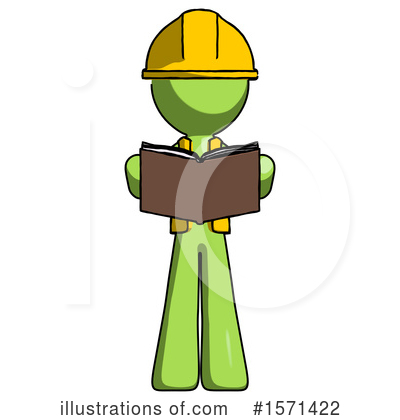 Royalty-Free (RF) Green Design Mascot Clipart Illustration by Leo Blanchette - Stock Sample #1571422