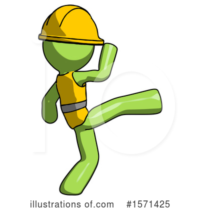 Royalty-Free (RF) Green Design Mascot Clipart Illustration by Leo Blanchette - Stock Sample #1571425