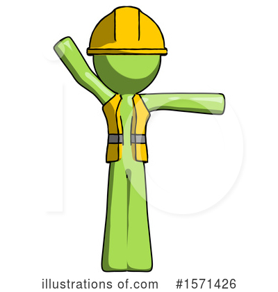 Royalty-Free (RF) Green Design Mascot Clipart Illustration by Leo Blanchette - Stock Sample #1571426