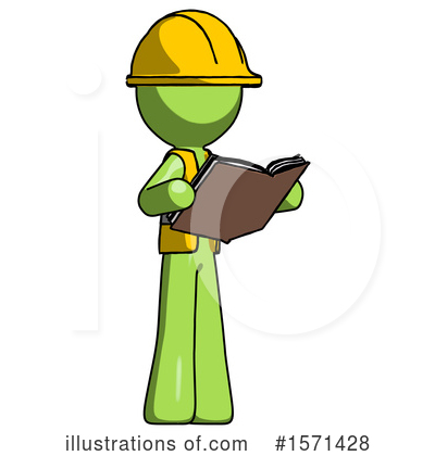 Royalty-Free (RF) Green Design Mascot Clipart Illustration by Leo Blanchette - Stock Sample #1571428