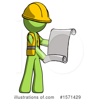 Royalty-Free (RF) Green Design Mascot Clipart Illustration by Leo Blanchette - Stock Sample #1571429