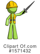 Green Design Mascot Clipart #1571432 by Leo Blanchette