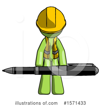 Royalty-Free (RF) Green Design Mascot Clipart Illustration by Leo Blanchette - Stock Sample #1571433