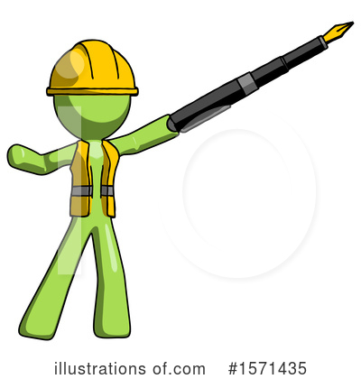 Royalty-Free (RF) Green Design Mascot Clipart Illustration by Leo Blanchette - Stock Sample #1571435