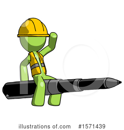 Royalty-Free (RF) Green Design Mascot Clipart Illustration by Leo Blanchette - Stock Sample #1571439