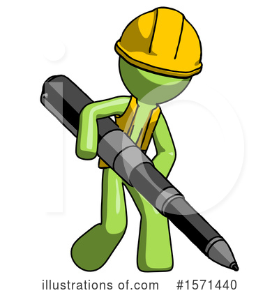 Royalty-Free (RF) Green Design Mascot Clipart Illustration by Leo Blanchette - Stock Sample #1571440