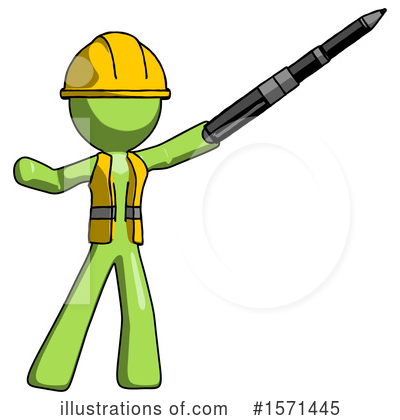 Royalty-Free (RF) Green Design Mascot Clipart Illustration by Leo Blanchette - Stock Sample #1571445