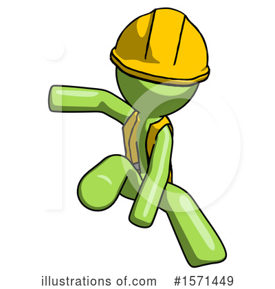 Royalty-Free (RF) Green Design Mascot Clipart Illustration by Leo Blanchette - Stock Sample #1571449