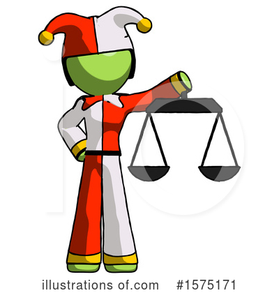 Royalty-Free (RF) Green Design Mascot Clipart Illustration by Leo Blanchette - Stock Sample #1575171
