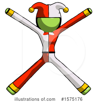 Royalty-Free (RF) Green Design Mascot Clipart Illustration by Leo Blanchette - Stock Sample #1575176