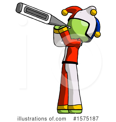 Royalty-Free (RF) Green Design Mascot Clipart Illustration by Leo Blanchette - Stock Sample #1575187