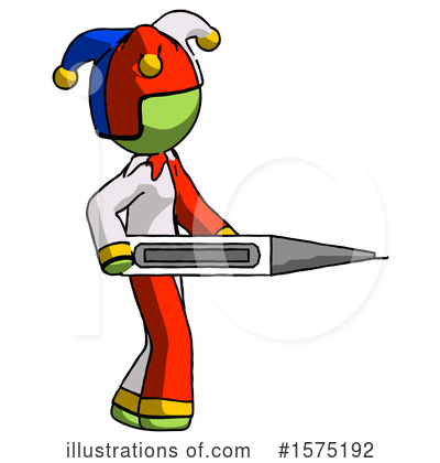 Royalty-Free (RF) Green Design Mascot Clipart Illustration by Leo Blanchette - Stock Sample #1575192
