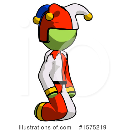Royalty-Free (RF) Green Design Mascot Clipart Illustration by Leo Blanchette - Stock Sample #1575219