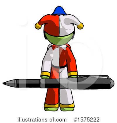 Royalty-Free (RF) Green Design Mascot Clipart Illustration by Leo Blanchette - Stock Sample #1575222