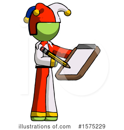 Royalty-Free (RF) Green Design Mascot Clipart Illustration by Leo Blanchette - Stock Sample #1575229