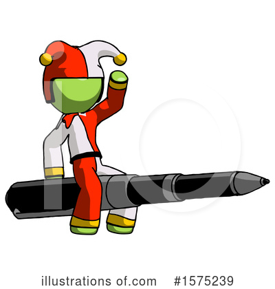 Royalty-Free (RF) Green Design Mascot Clipart Illustration by Leo Blanchette - Stock Sample #1575239
