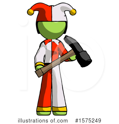 Royalty-Free (RF) Green Design Mascot Clipart Illustration by Leo Blanchette - Stock Sample #1575249