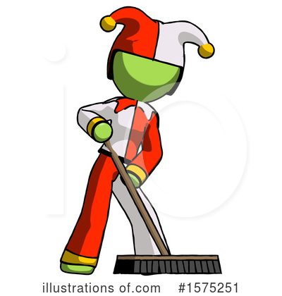 Royalty-Free (RF) Green Design Mascot Clipart Illustration by Leo Blanchette - Stock Sample #1575251