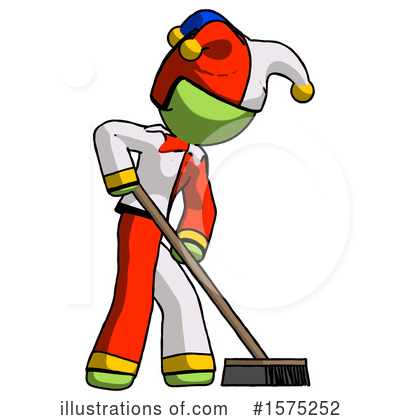 Royalty-Free (RF) Green Design Mascot Clipart Illustration by Leo Blanchette - Stock Sample #1575252