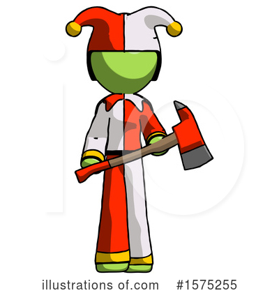 Royalty-Free (RF) Green Design Mascot Clipart Illustration by Leo Blanchette - Stock Sample #1575255