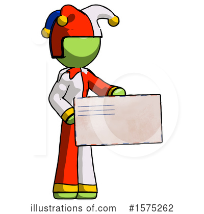 Royalty-Free (RF) Green Design Mascot Clipart Illustration by Leo Blanchette - Stock Sample #1575262