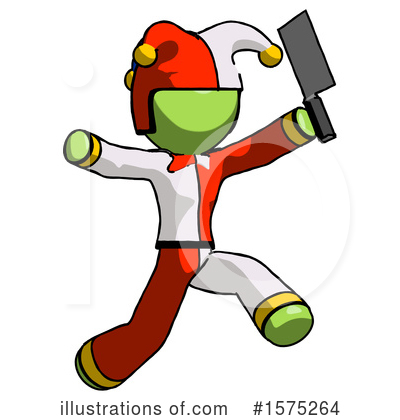 Royalty-Free (RF) Green Design Mascot Clipart Illustration by Leo Blanchette - Stock Sample #1575264