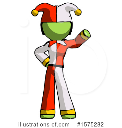 Royalty-Free (RF) Green Design Mascot Clipart Illustration by Leo Blanchette - Stock Sample #1575282