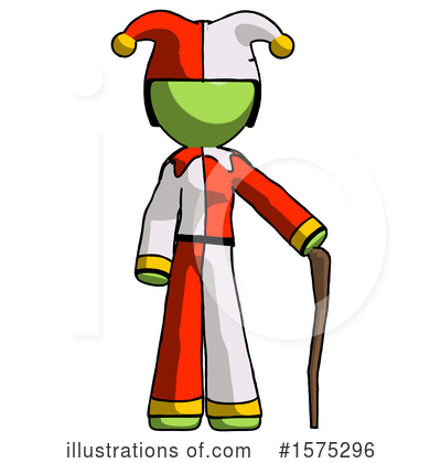 Royalty-Free (RF) Green Design Mascot Clipart Illustration by Leo Blanchette - Stock Sample #1575296