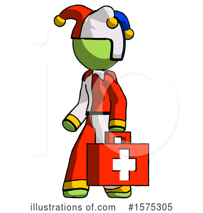 Royalty-Free (RF) Green Design Mascot Clipart Illustration by Leo Blanchette - Stock Sample #1575305