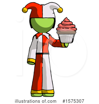 Royalty-Free (RF) Green Design Mascot Clipart Illustration by Leo Blanchette - Stock Sample #1575307