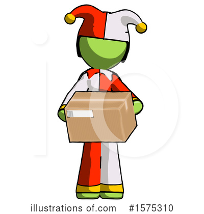 Royalty-Free (RF) Green Design Mascot Clipart Illustration by Leo Blanchette - Stock Sample #1575310