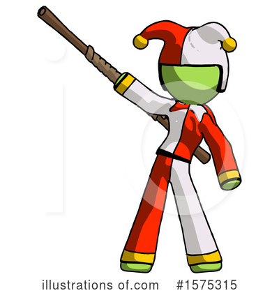 Royalty-Free (RF) Green Design Mascot Clipart Illustration by Leo Blanchette - Stock Sample #1575315