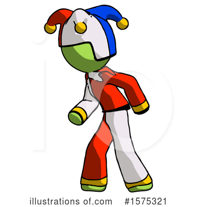 Royalty-Free (RF) Green Design Mascot Clipart Illustration by Leo Blanchette - Stock Sample #1575321