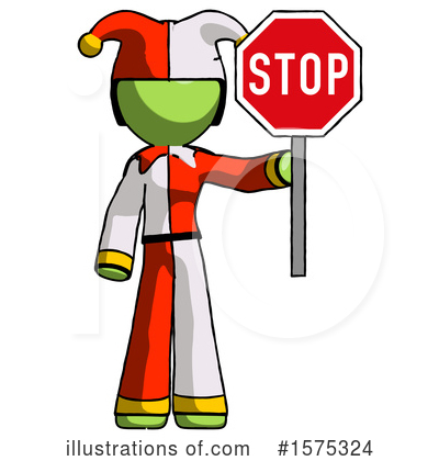 Royalty-Free (RF) Green Design Mascot Clipart Illustration by Leo Blanchette - Stock Sample #1575324