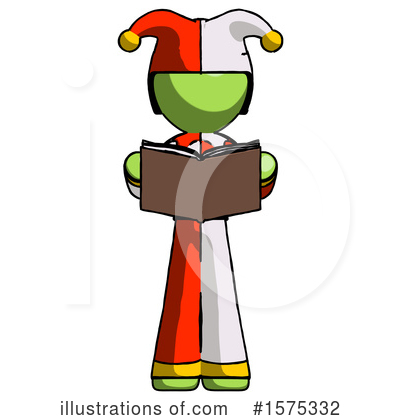 Royalty-Free (RF) Green Design Mascot Clipart Illustration by Leo Blanchette - Stock Sample #1575332