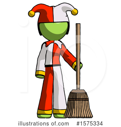 Royalty-Free (RF) Green Design Mascot Clipart Illustration by Leo Blanchette - Stock Sample #1575334