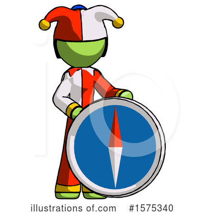 Royalty-Free (RF) Green Design Mascot Clipart Illustration by Leo Blanchette - Stock Sample #1575340