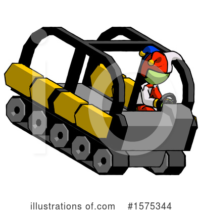 Royalty-Free (RF) Green Design Mascot Clipart Illustration by Leo Blanchette - Stock Sample #1575344
