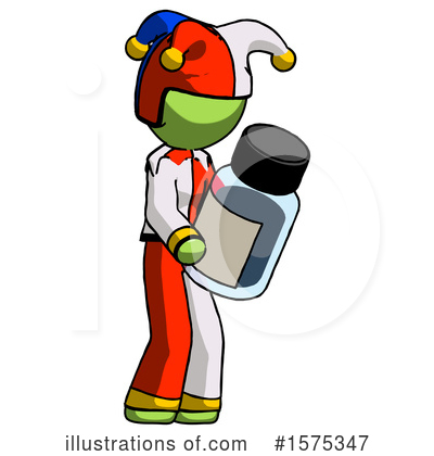Royalty-Free (RF) Green Design Mascot Clipart Illustration by Leo Blanchette - Stock Sample #1575347