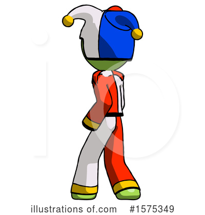 Royalty-Free (RF) Green Design Mascot Clipart Illustration by Leo Blanchette - Stock Sample #1575349
