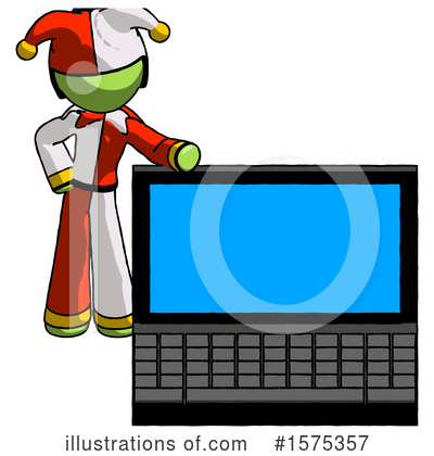 Royalty-Free (RF) Green Design Mascot Clipart Illustration by Leo Blanchette - Stock Sample #1575357